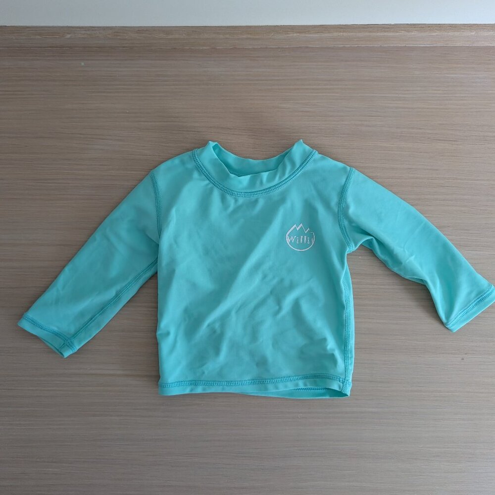 Willit Boys Rash Guard Swim Shirt Baby Long Sleeve UPF 50+, Size 3-6M